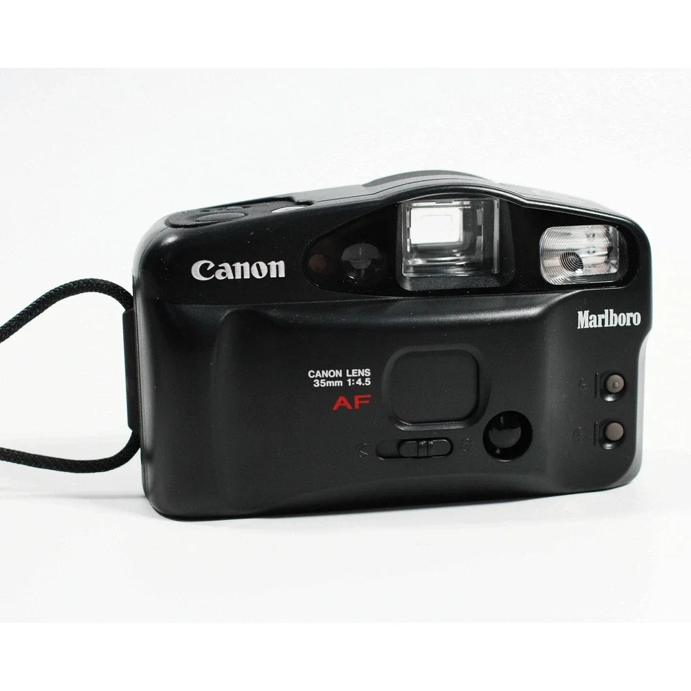 Vtg Canon Sure Shot Owl Tested 35mm Film Point Shoot Camera Marlboro‎